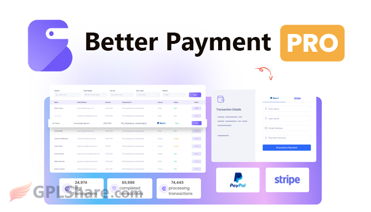 Better Payment Pro Instant Payments WordPress Plugin