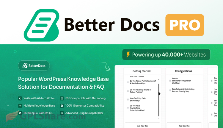 BetterDocs Pro Knowledge Base Plugin for WordPress