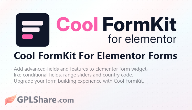 Cool FormKit Pro For Elementor Forms WordPress Plugin