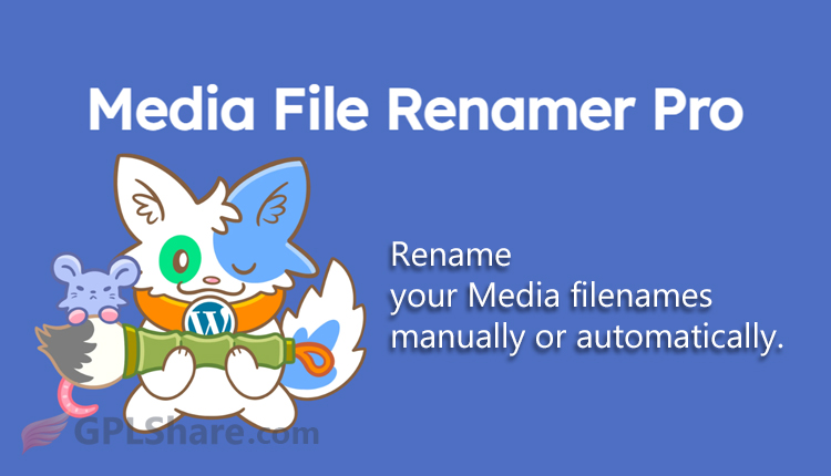 Media File Renamer Pro Rename Images & Files WordPress Plugin