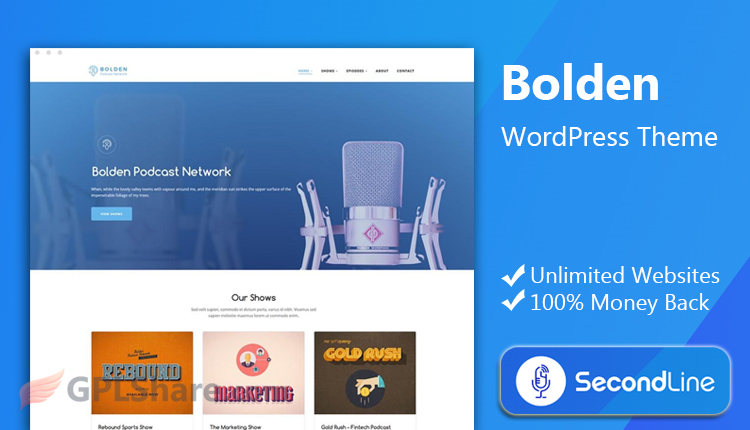SecondLine Bolden WordPress Theme
