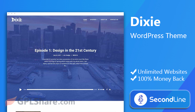 SecondLine Dixie WordPress Theme