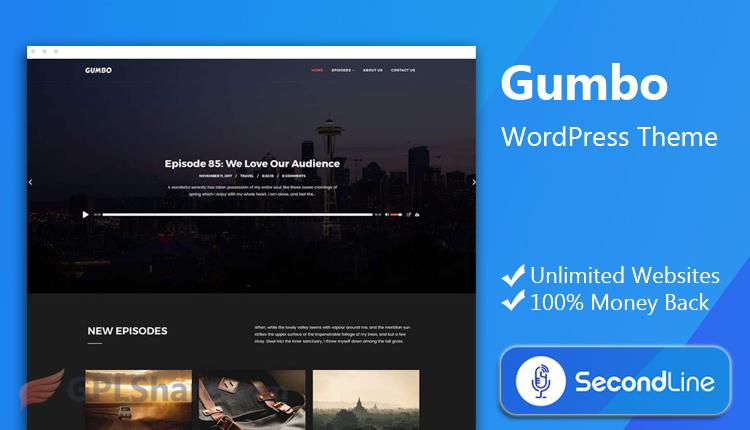 SecondLine Gumbo WordPress Theme