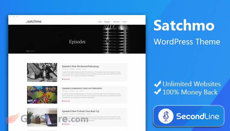 SecondLine Satchmo WordPress Theme