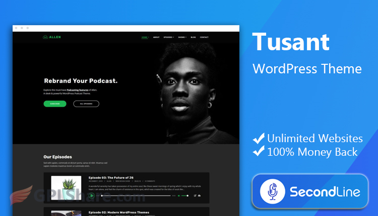 SecondLine Tusant WordPress Theme