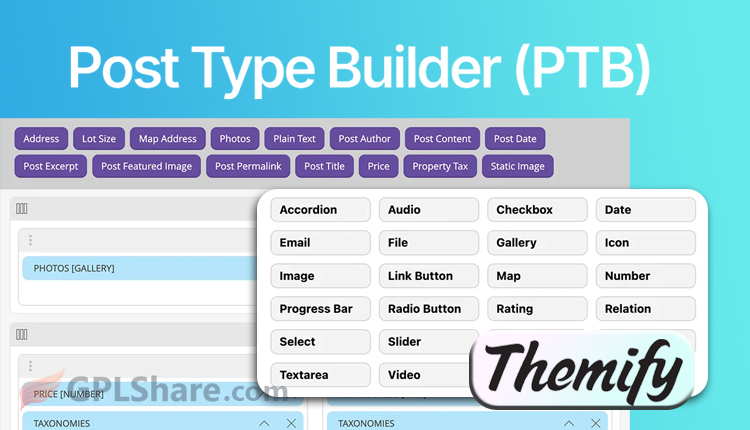 Themify Post Type Builder PTB WordPress Plugin